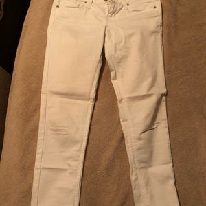 Just USA size 5 white denim pants